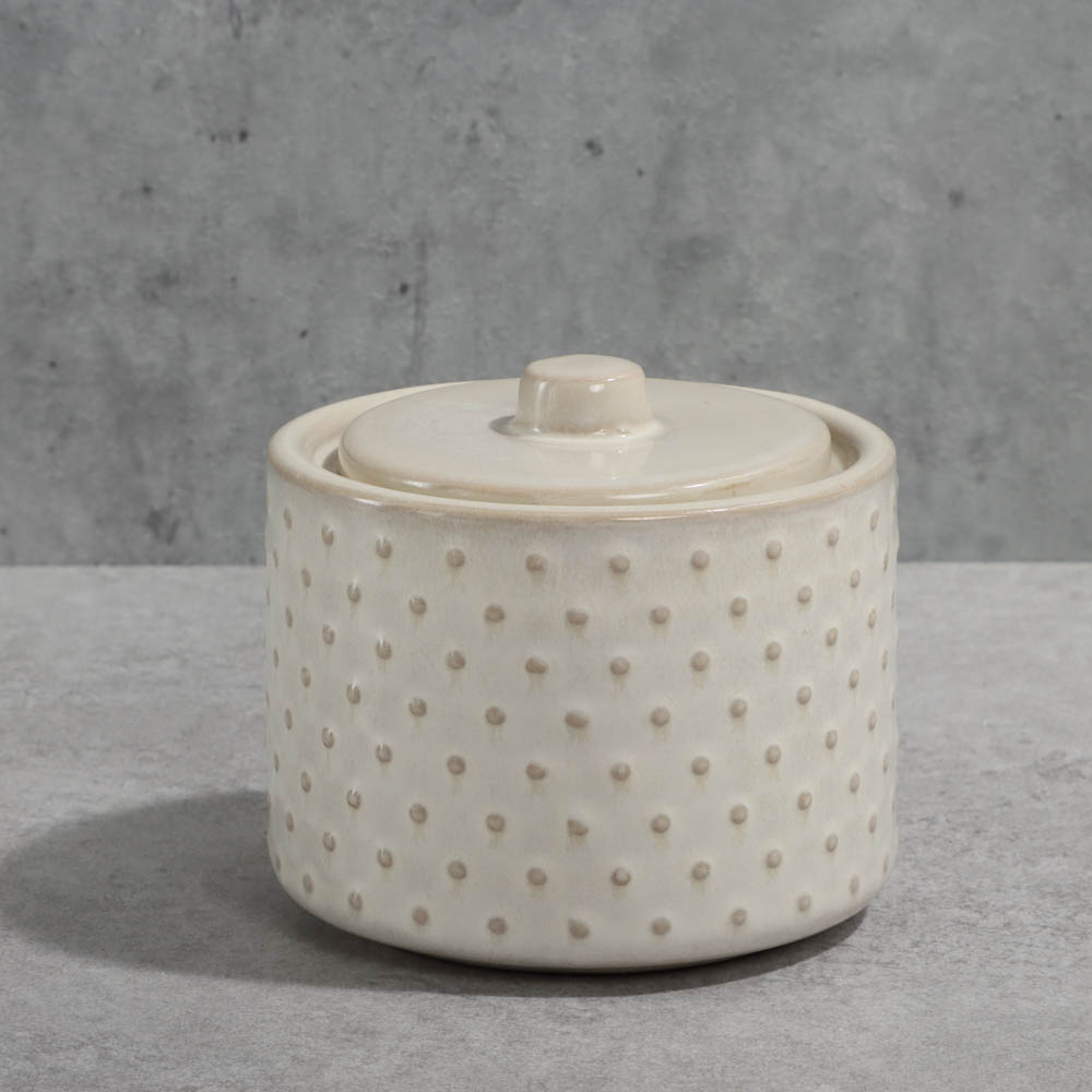 VETTA Емкость для ватных дисков и палочек "Point", керамика, арт.№ 463-378