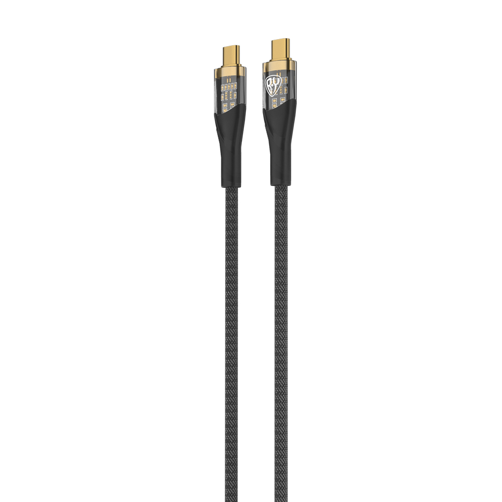 Кабель для зарядки Type C-Type C BY Space Cable Techno, 1 м, 5А, Быстрая зарядка, PD 65Вт, черный, арт.№ 931-350