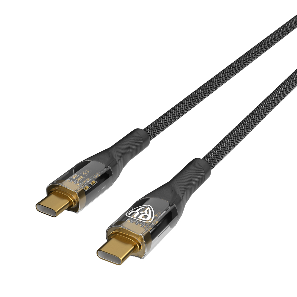 Кабель для зарядки Type C-Type C BY Space Cable Techno, 1 м, 5А, Быстрая зарядка, PD 65Вт, черный, арт.№ 931-350