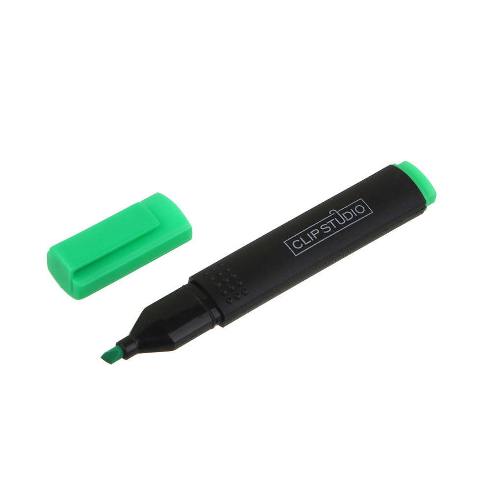 Набор маркеров-выделителей ClipStudio 4 цвета, кош. наконечник, 1-4мм, чехол с европодвесом, арт.№ 613-073