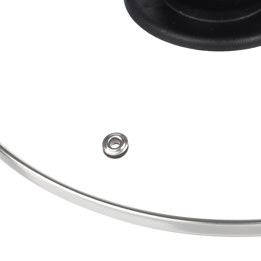 Крышка стеклянная 22см с метал.ободком в сборе, арт.№ 848-061