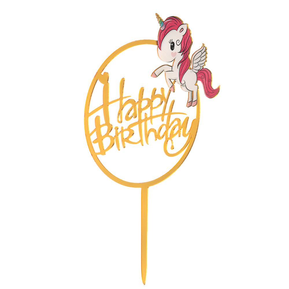 FNtastic Декор праздничный с единорогом, акрил, 17х10,5 см, арт.№ 530-317