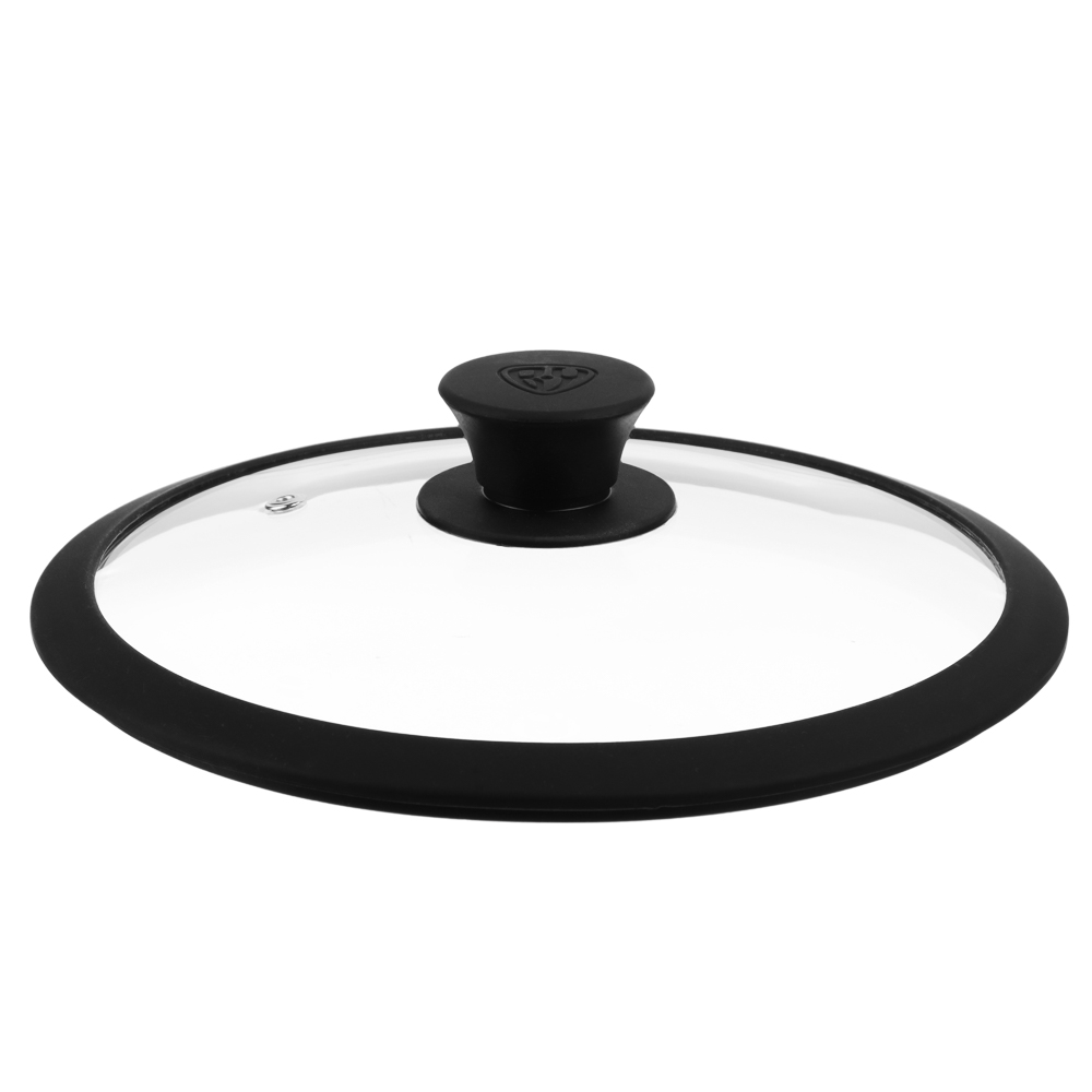 SATOSHI Крышка стекло/силикон с ручкой, 22см, арт.№ 848-070