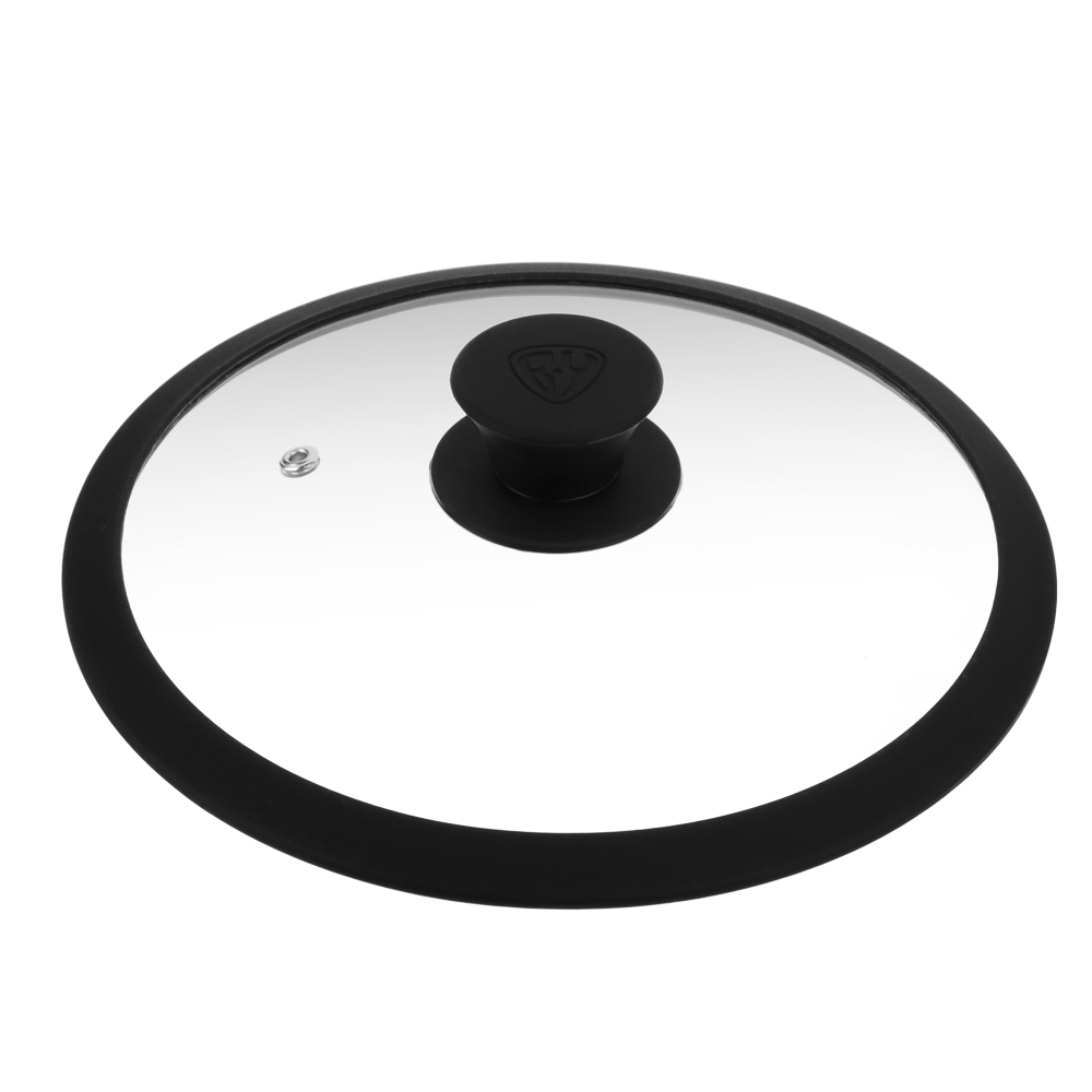 SATOSHI Крышка стекло/силикон с ручкой, 22см, арт.№ 848-070