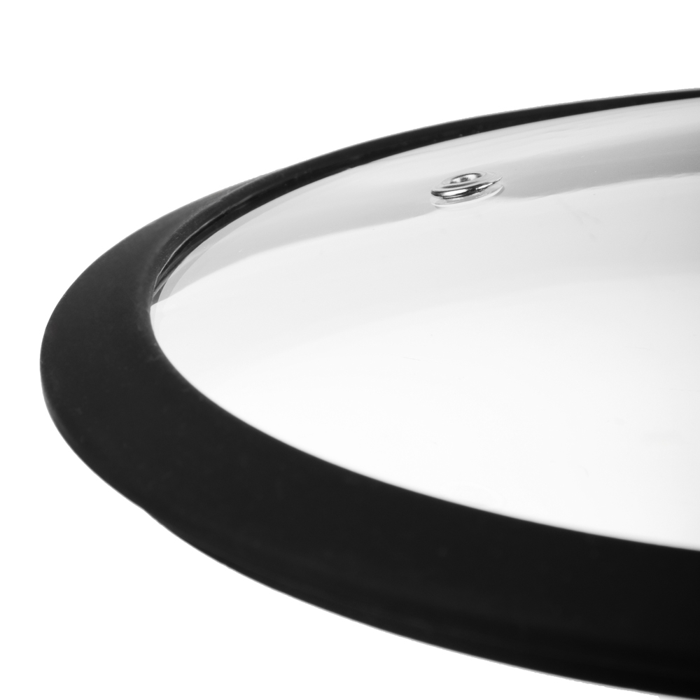 SATOSHI Крышка стекло/силикон с ручкой, 22см, арт.№ 848-070