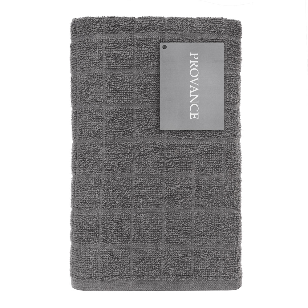 PROVANCE Линт Полотенце махровое, 100% хлопок, 50х90см, темно-серый, арт.№ 484-030