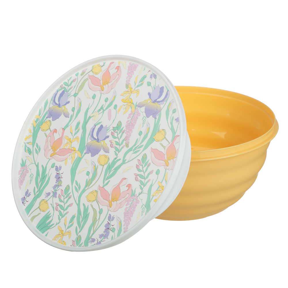 Ботаника Миска Latina 2,1л с крышкой, пластик, 3 цвета, арт.№ 861-571