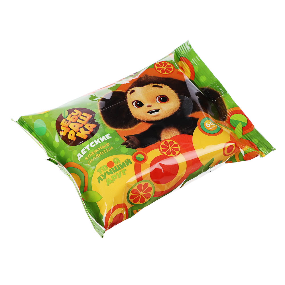 Салфетки влажные детские Чебурашка, 60шт, арт.№ 915-006
