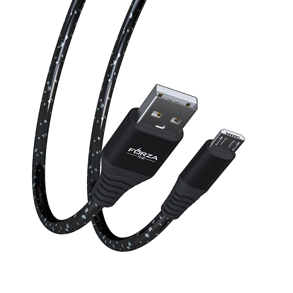 Кабель для зарядки USB(A)-microUSB FORZA Звёздное небо, 1м, 2А, 4 цвета, пакет, арт.№ 916-224