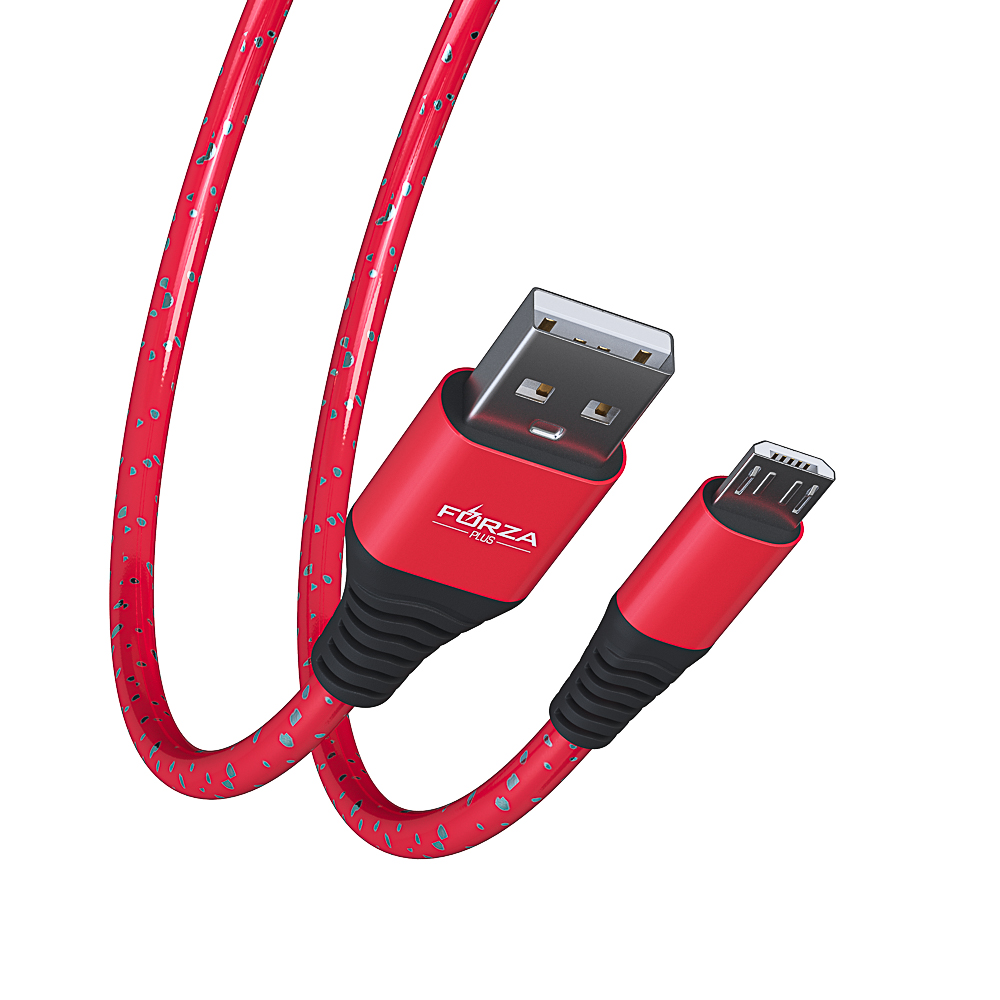 Кабель для зарядки USB(A)-microUSB FORZA Звёздное небо, 1м, 2А, 4 цвета, пакет, арт.№ 916-224