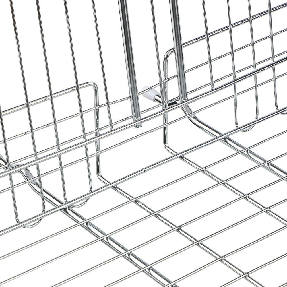 Решётка гриль хром со съёмной ручкой тм GRILLBOOM, 57x30x24, глубина 5см, хромированная сталь, арт.№ 104-047