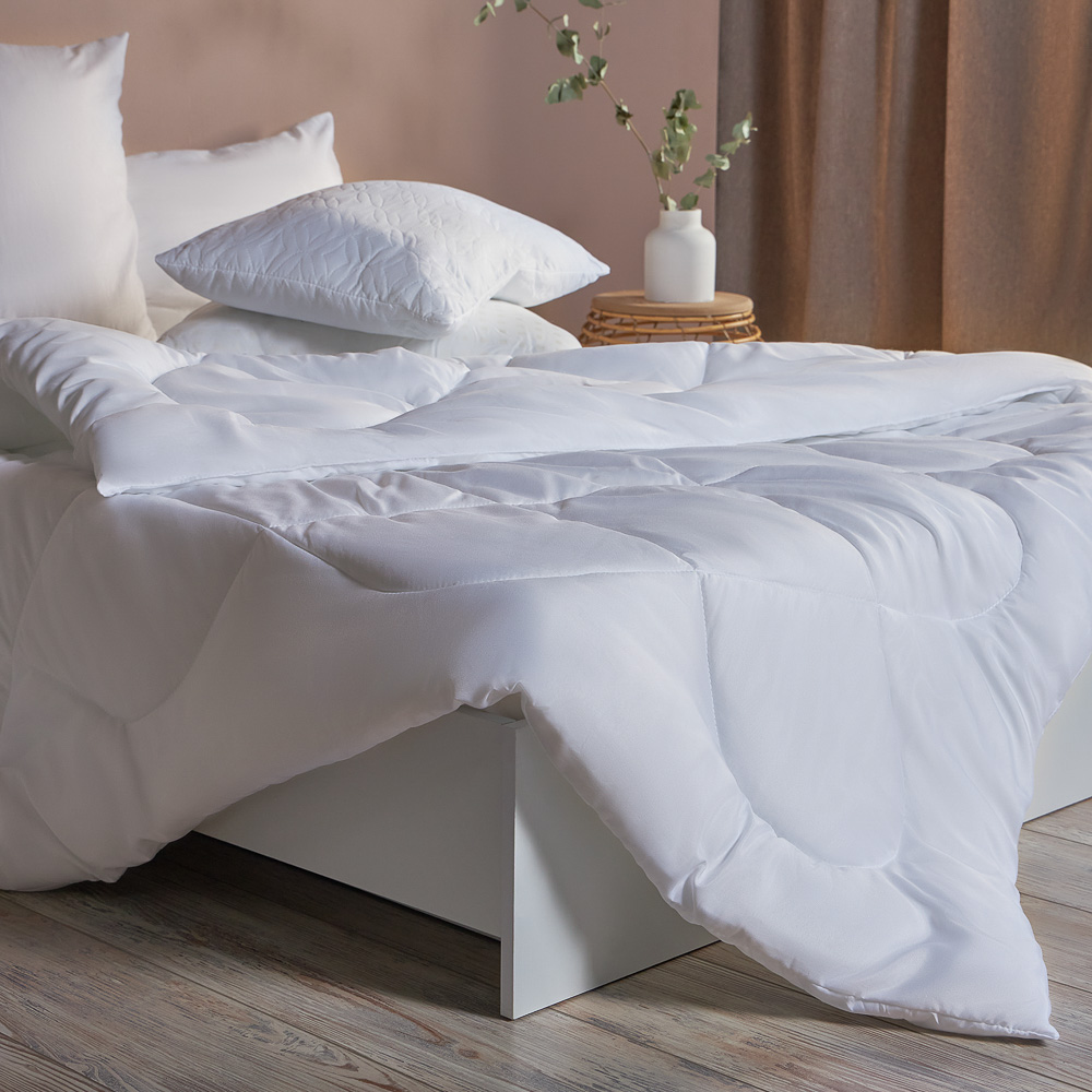 Одеяло "Лебяжий пух", стеганое, утепленное, 250гр/м, полиэстер, 140х210см, арт.№ 427-001