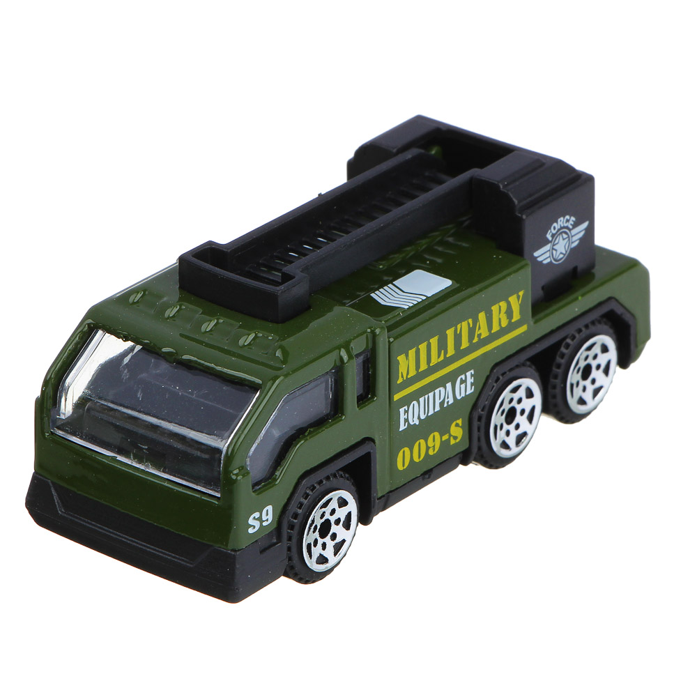 ИГРОЛЕНД Машинка военная техника, металл, 9,5х4,5х6,5 см, 10 дизайнов, арт.№ 292-292