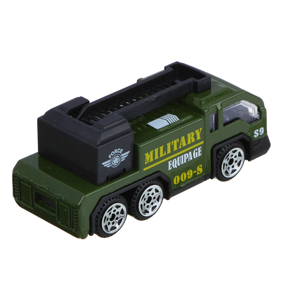 ИГРОЛЕНД Машинка военная техника, металл, 9,5х4,5х6,5 см, 10 дизайнов, арт.№ 292-292