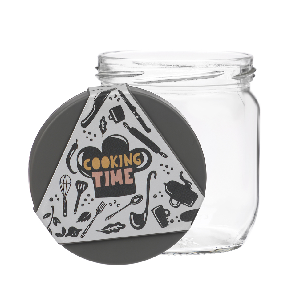 HEREVIN Китчен вайт Банка для сыпучих продуктов, стекло, 425мл, 142357-003, арт.№ 828-315