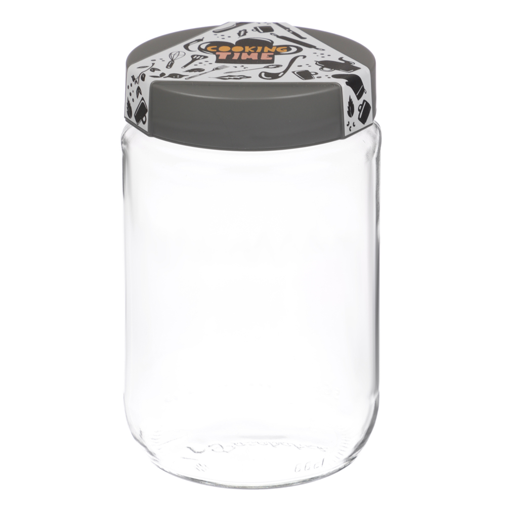 HEREVIN Китчен вайт Банка для сыпучих продуктов, стекло, 660мл, 142367-003, арт.№ 828-316