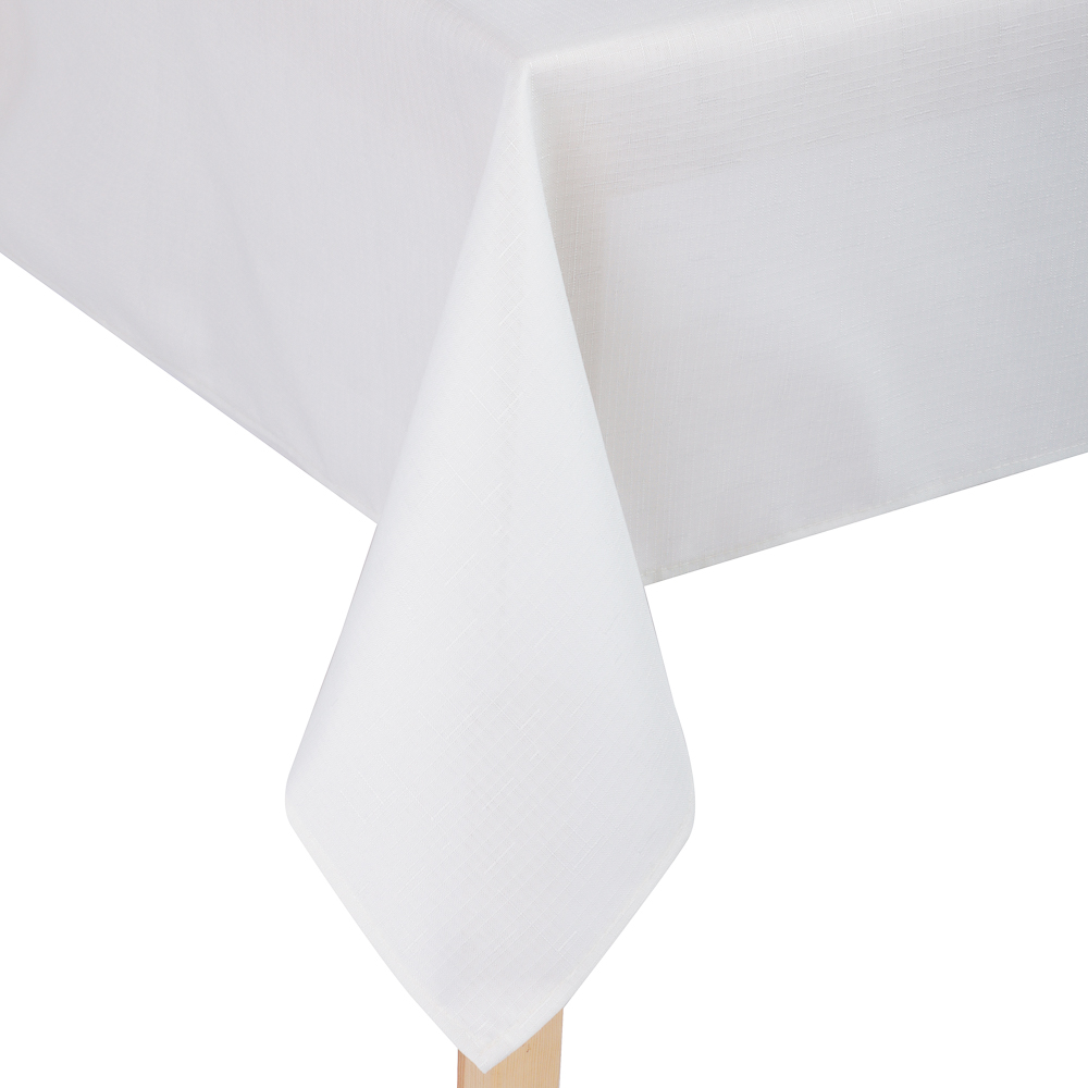 PROVANCE Милк Скатерть текстильная 140х230см лён с водоотталкивающей пропиткой, 100% пэ, молочный, арт.№ 435-122