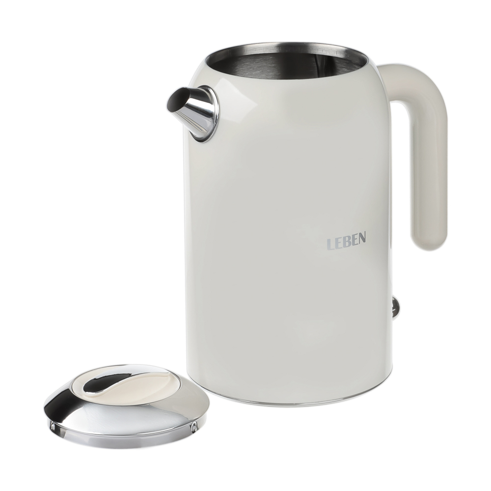 LEBEN Чайник электрический 1,7л нерж сталь, 138, арт.№ 291-138