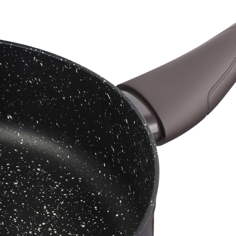 SATOSHI Валькур Сковорода литая глубокая d=24см, антипригарное покрытие мрамор, индукция, арт.№ 846-474