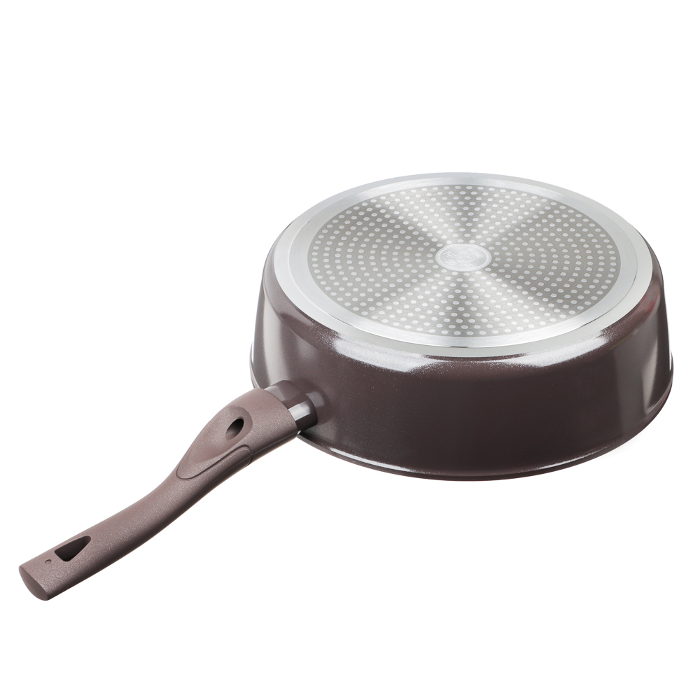 SATOSHI Валькур Сковорода литая глубокая d=28см, антипригарное покрытие мрамор, индукция, арт.№ 846-475