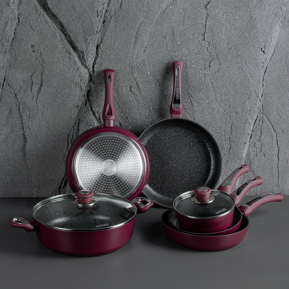 SATOSHI Ла Мери Сковорода литая d=20см, антипригарное покрытие мрамор, индукция, арт.№ 846-482