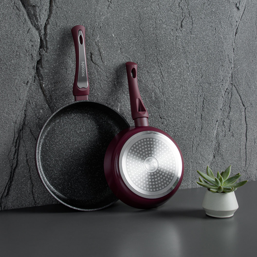 SATOSHI Ла Мери Сковорода литая d=24см, антипригарное покрытие мрамор, индукция, арт.№ 846-483