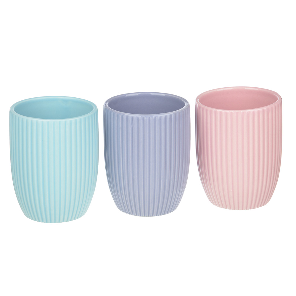 VETTA Стакан для ванной комнаты "Палермо", керамика, 3 цвета, арт.№ 463-975