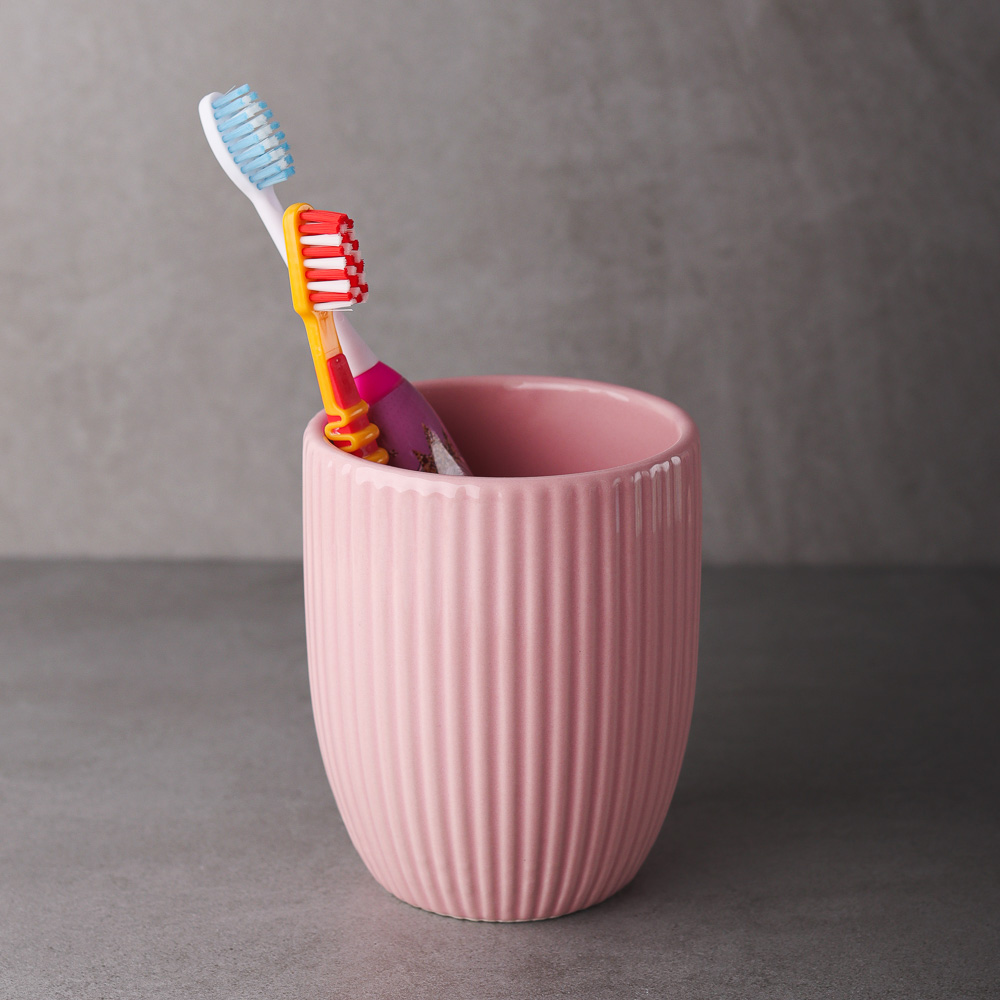 VETTA Стакан для ванной комнаты "Палермо", керамика, 3 цвета, арт.№ 463-975