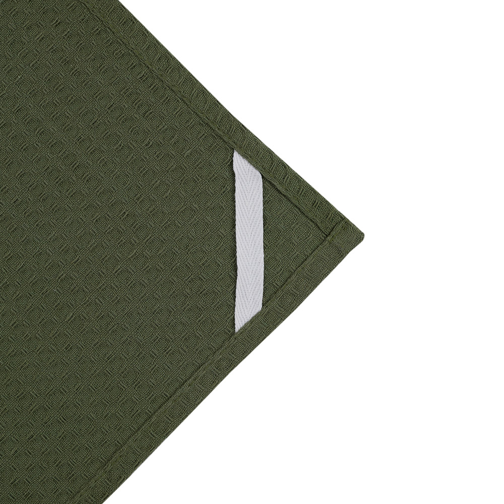 PROVANCE Эвкалипт Полотенце кухонное вафельное, 40х60см, 100% хлопок, зелёный, арт.№ 434-001