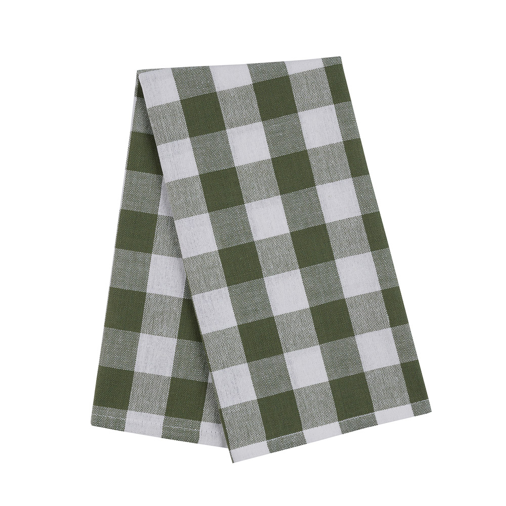 PROVANCE Эвкалипт Полотенце кухонное, 40х60см, 100% хлопок, клетка, зелёный, арт.№ 434-003