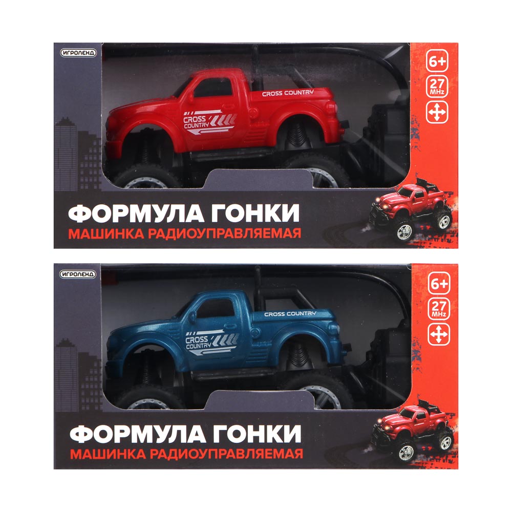 Машинка радиоуправляемая, тм ИГРОЛЕНД, "Формула гонки", 4-канальн. пульт, 4хАА, ABS, PP, арт.№ 293-248