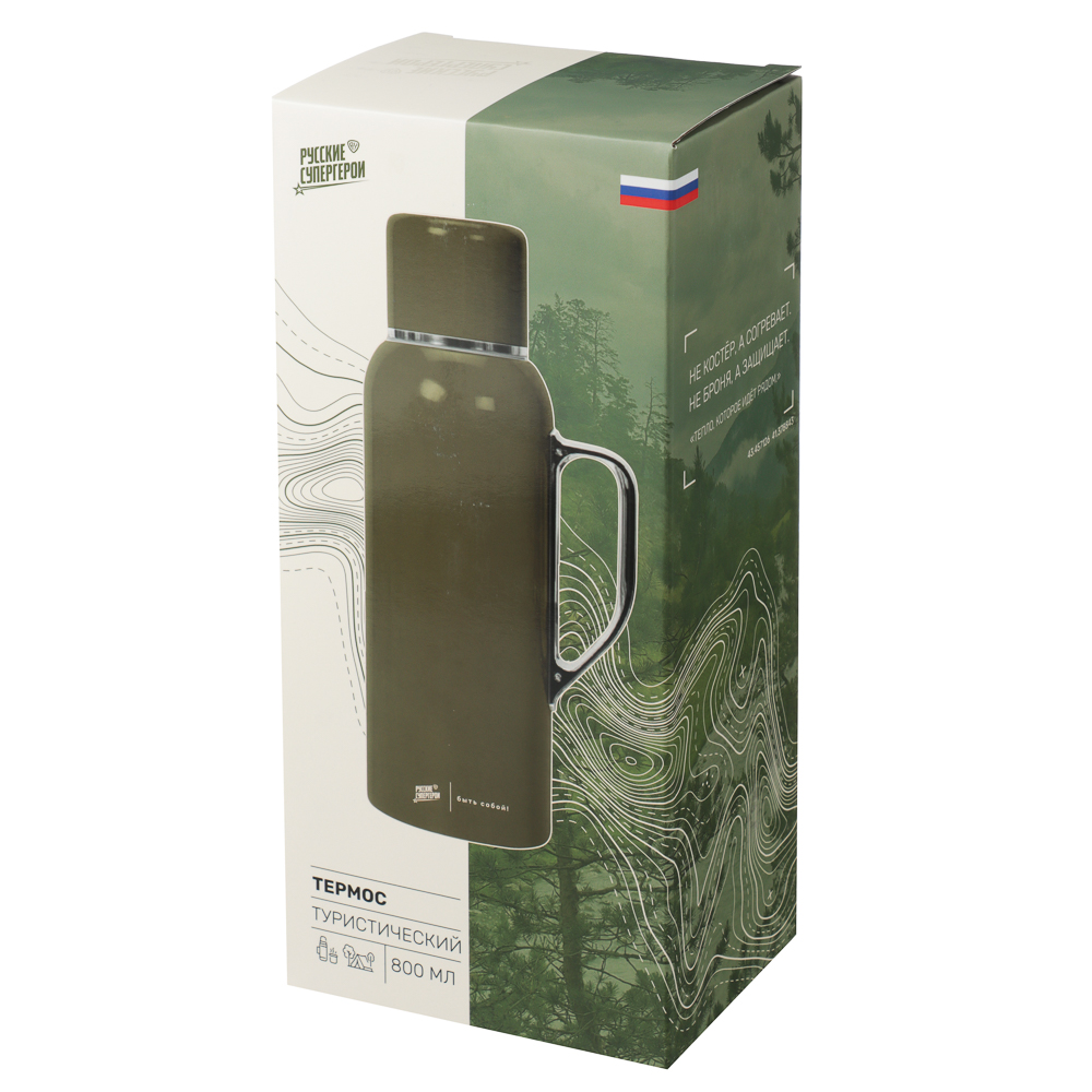 Термос тм BY Русские супергерои 800мл, нерж.сталь, полипропилен, арт.№ 841-910