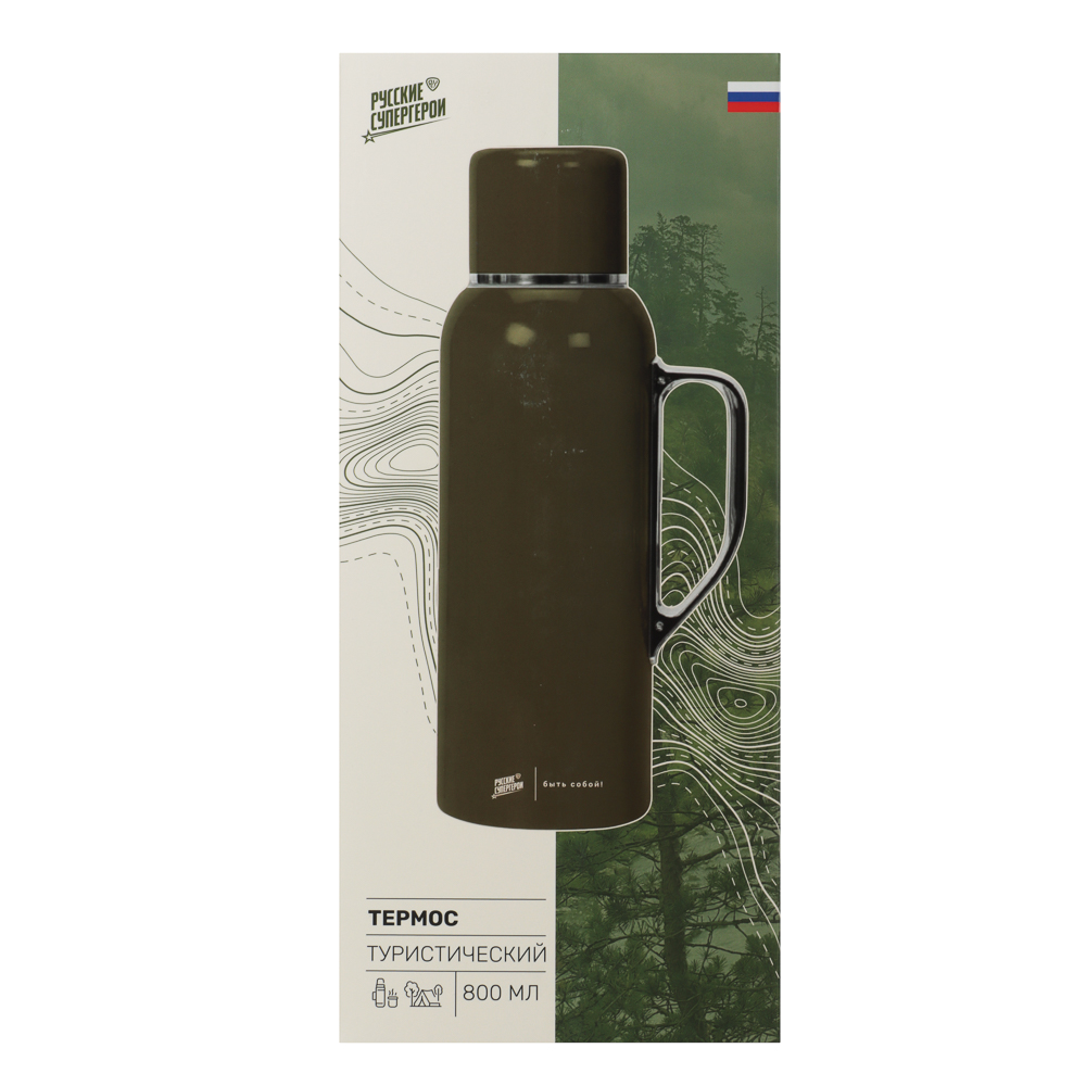 Термос тм BY Русские супергерои 800мл, нерж.сталь, полипропилен, арт.№ 841-910