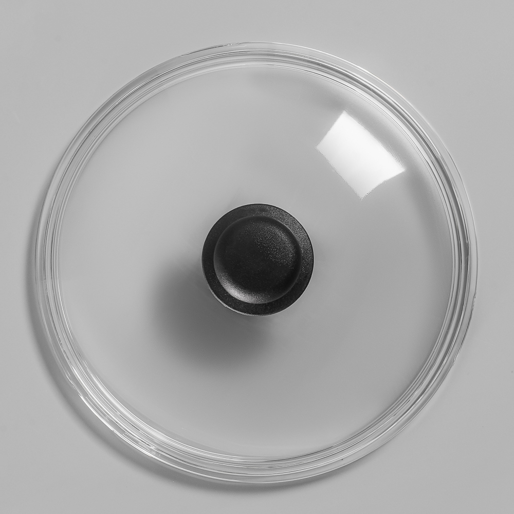 SATOSHI Крышка стеклянная безободковая с ручкой 24см, арт.№ 848-316