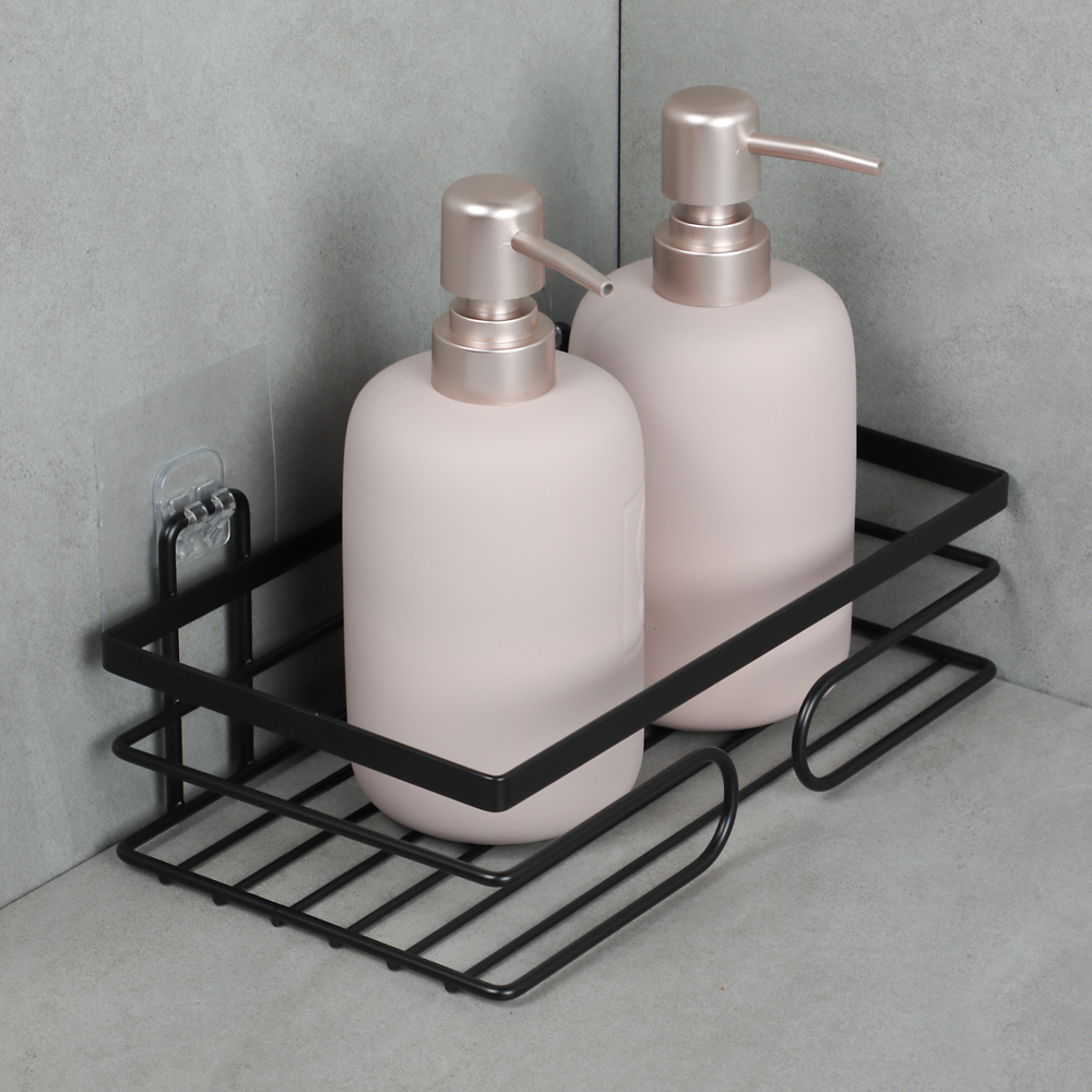 VETTA Полка настенная, прямоугольная, металл, 24x14x6,5 см, черный, арт.№ 478-247