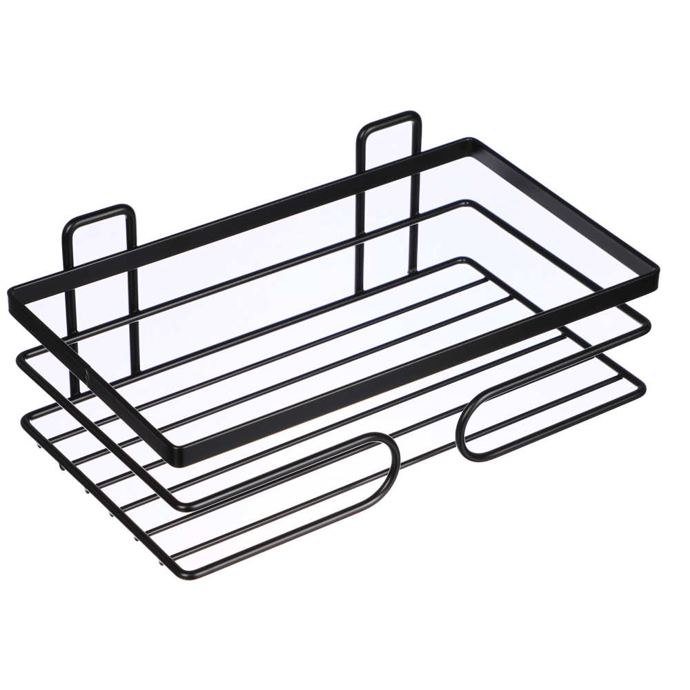 VETTA Полка настенная, прямоугольная, металл, 24x14x6,5 см, черный, арт.№ 478-247