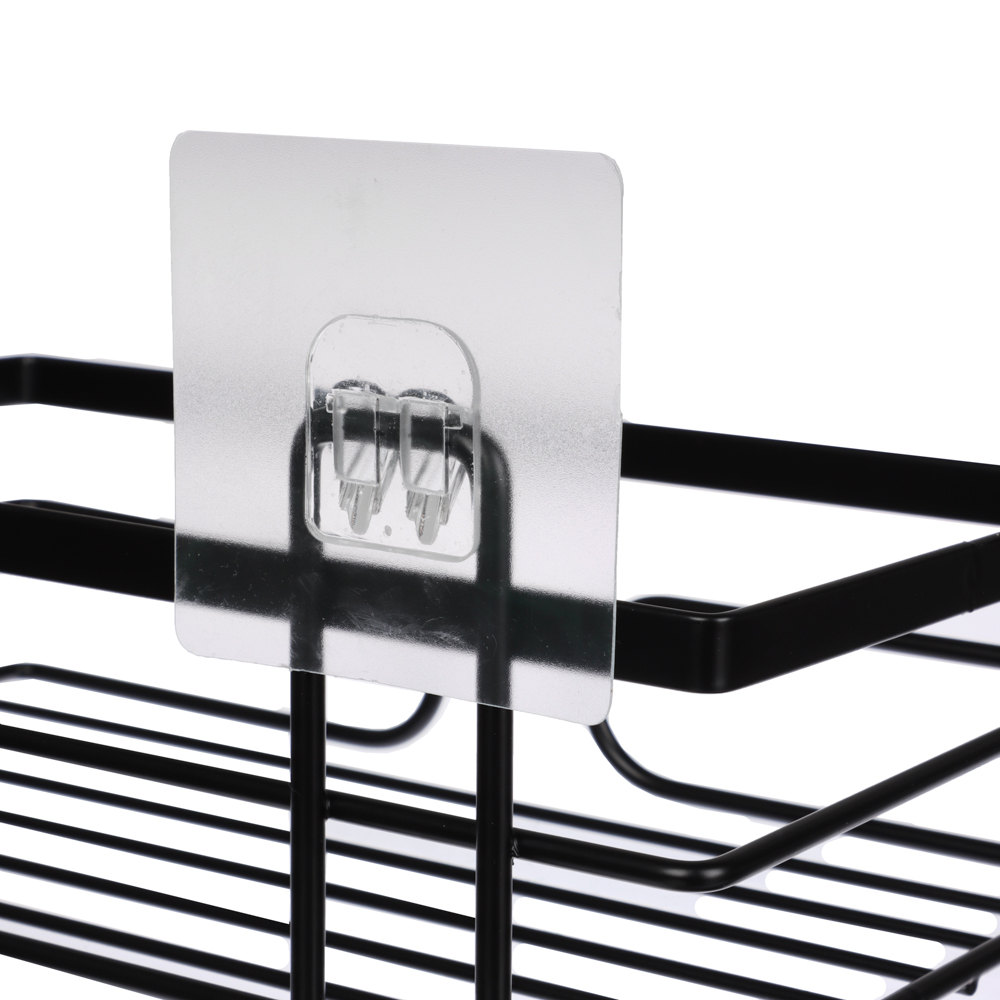 VETTA Полка настенная, прямоугольная, металл, 24x14x6,5 см, черный, арт.№ 478-247