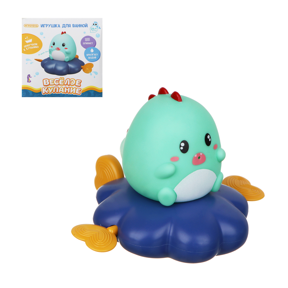 ИГРОЛЕНД Игрушка для ванной "Весёлое купание", ABS, 9,9х9,3х10,2см, 4 дизайна, арт.№ 260-039