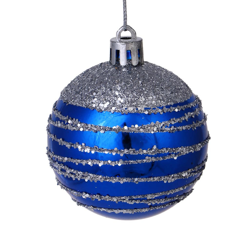 СНОУ БУМ Набор шаров 6 см, 6 шт, синий, 26-130, арт.№ 373-560