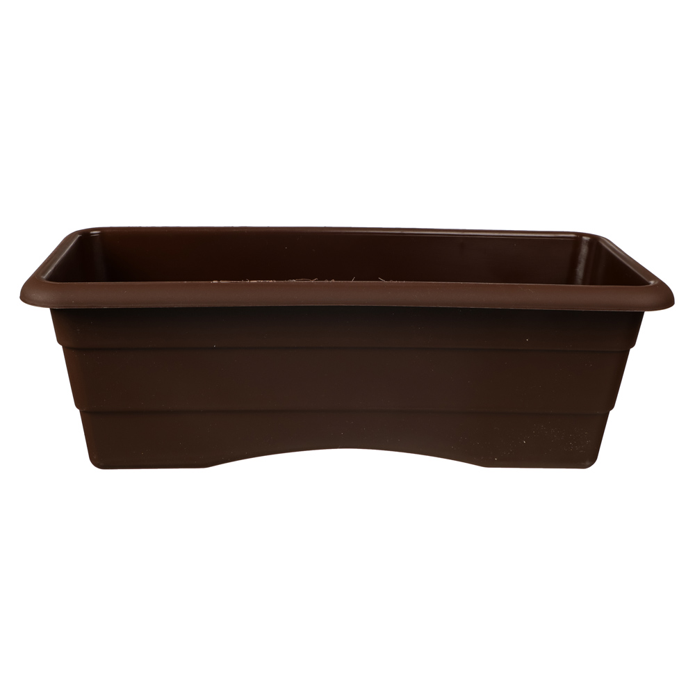 Ящик балконный №1 6л шоколад 14*40см, пластик, арт.№ 164-279