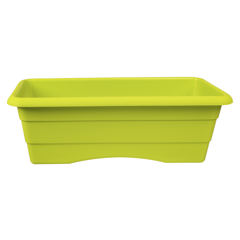 Ящик балконный №1 6л оливковый 14*40см, пластик, арт.№ 164-280