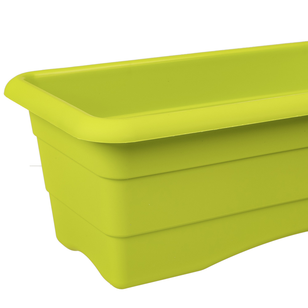 Ящик балконный №1 6л оливковый 14*40см, пластик, арт.№ 164-280