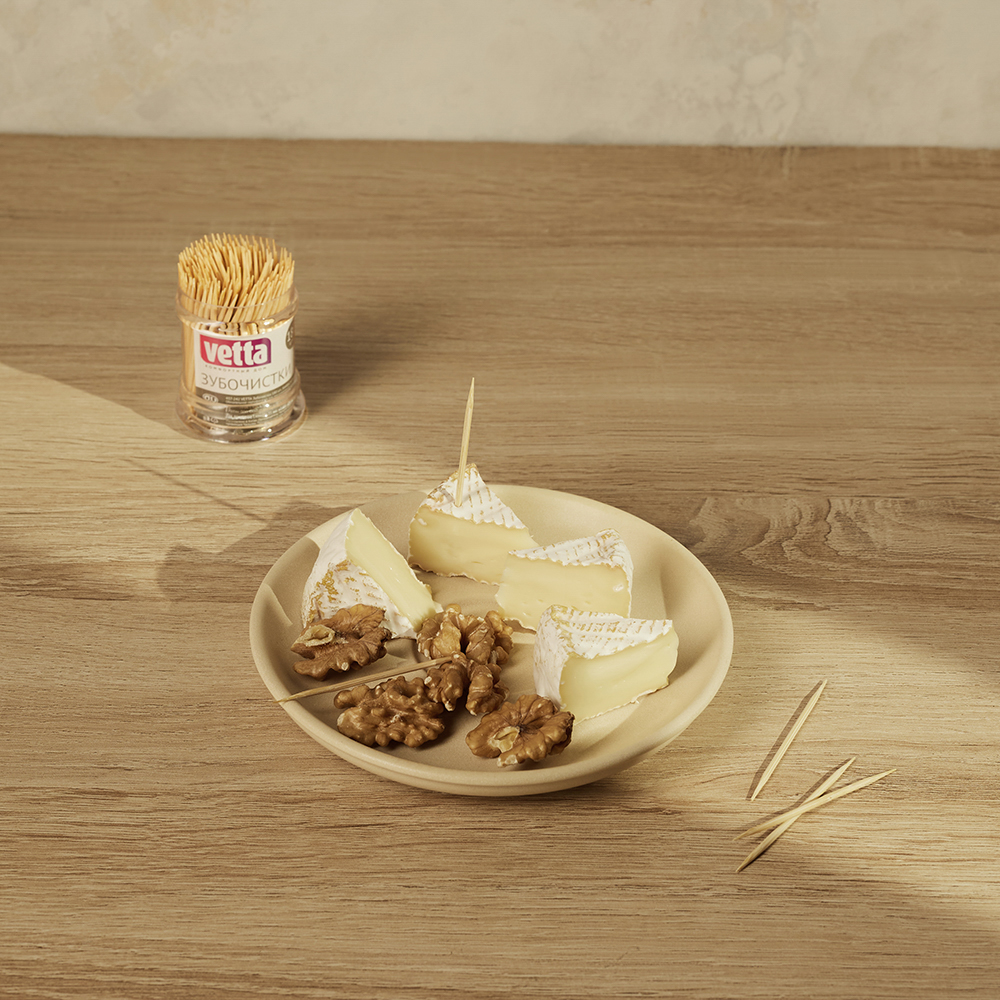 Зубочистки тм VETTA, бамбук, акриловая упаковка, 180шт, арт.№ 437-242