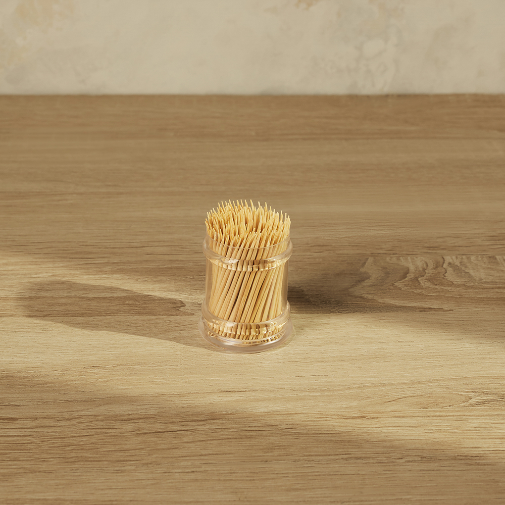 Зубочистки тм VETTA, бамбук, акриловая упаковка, 180шт, арт.№ 437-242