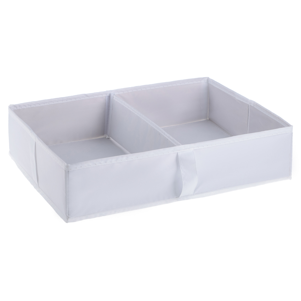 VETTA Органайзер, 2 отделения, 40х30х10см, Швеция, полиэстер, белый, арт.№ 457-752