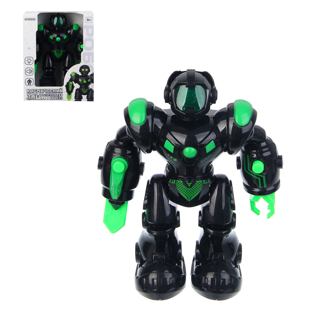 ИГРОЛЕНД Робот "Космический защитник", свет, звук, 3хААА, ABS, 27х16х12 см, 2 дизайна, арт.№ 296-130