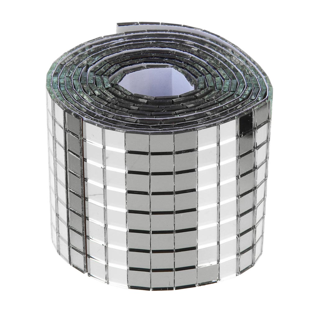 Зеркальная мозаика тм VETTA Серебро, 4x100 см, арт.№ 416-286