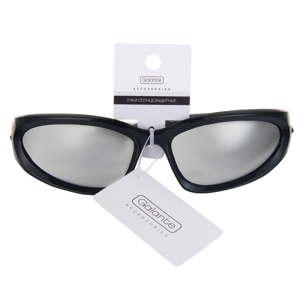 GALANTE Очки солнцезащитные, пластик, 151x35мм, 2 цвета, арт.№ 304-497