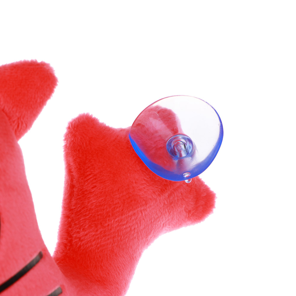 ЕРМАК Игрушка мягкая на присосках для авто "Кот Саймон" с надписью "Понять и простить" 20см, коралло, арт.№ 732-135