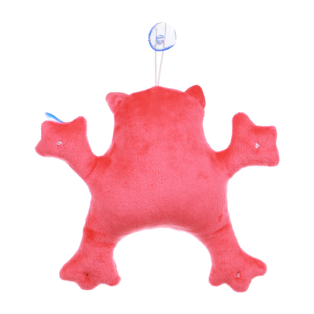 ЕРМАК Игрушка мягкая на присосках для авто "Кот Саймон" с надписью "Понять и простить" 20см, коралло, арт.№ 732-135